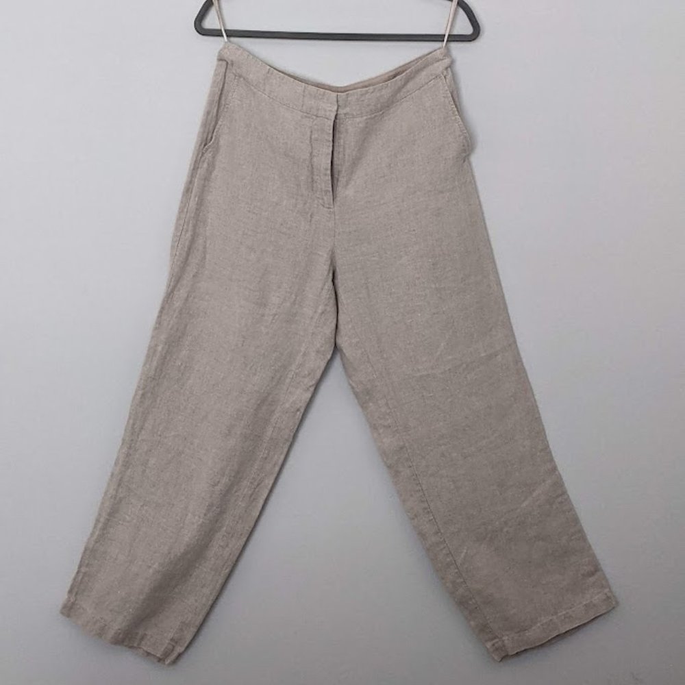 EILEEN FISHER Linen Cropped Pants PM